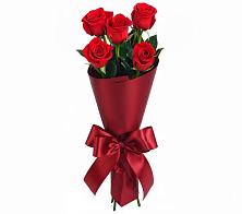 Букет 5 Красных роз Эдлесс Лав в Любучаны