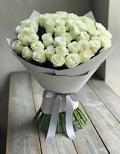 Букет 35 Белых роз в Любучаны