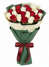 Букет Микс из красных и белых роз #REPLACE_PRED# Любучаны