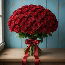 Букет Красные розы Блэк Меджик в Любучаны