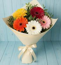 Букет цветов из:  Герберы #REPLACE_PRED# Любучаны