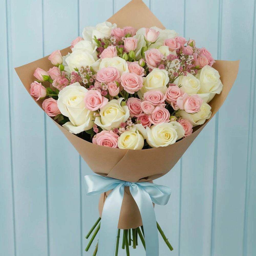 Букет цветов из: Розы в Любучаны