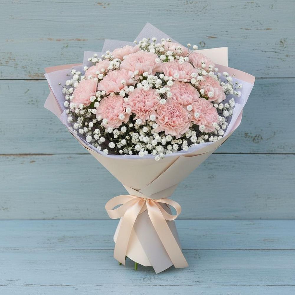 Букет цветов из: Гвоздики в Любучаны