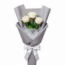 Букет 3 белые розы #REPLACE_PRED# Любучаны