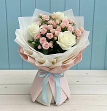 Букет цветов из:  Розы в Любучаны