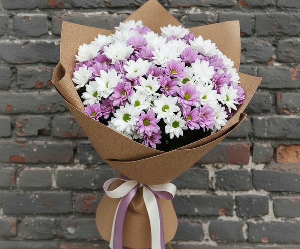 Букет цветов из: Хризантемы в Любучаны