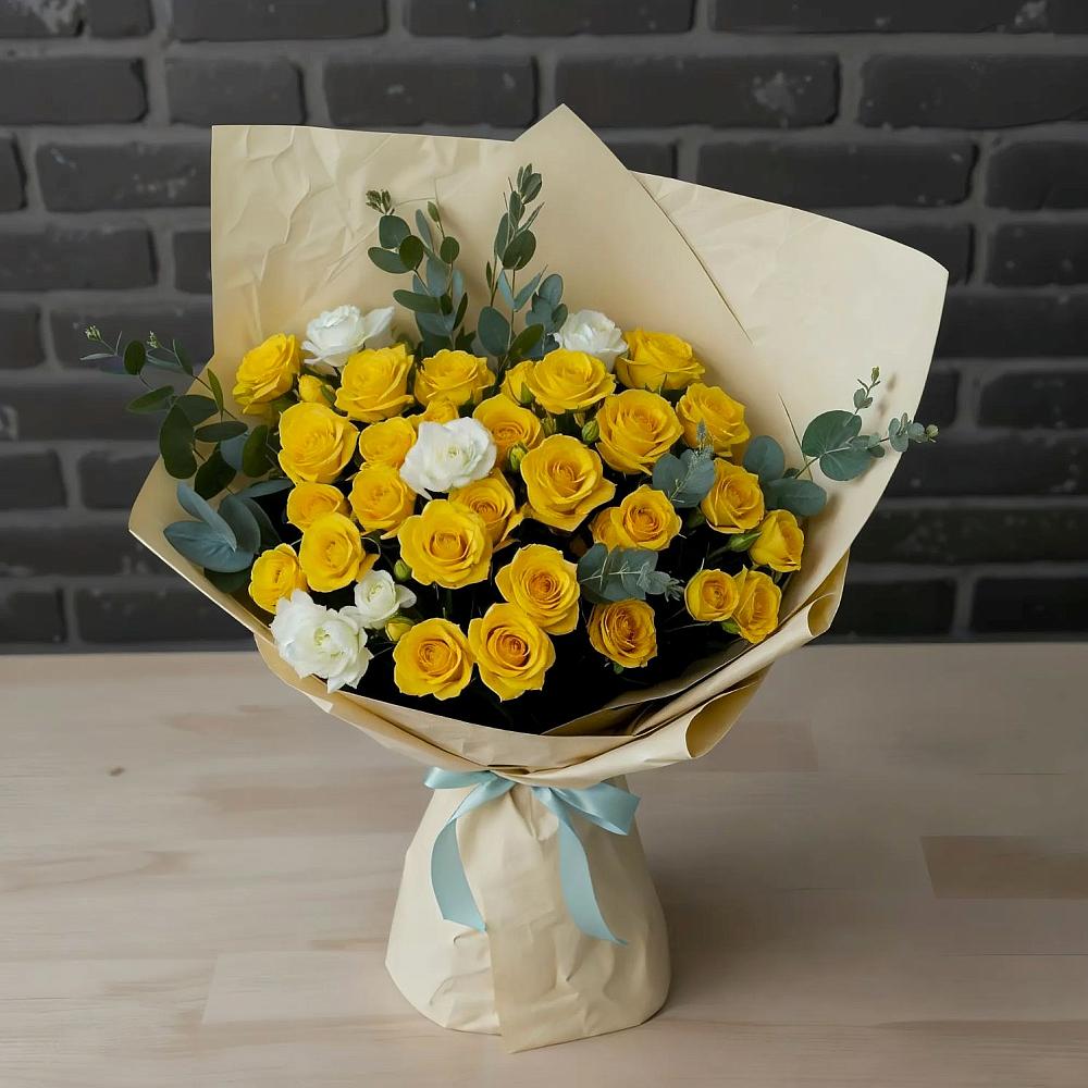 Букет цветов из: Розы в Любучаны