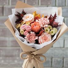Букет цветов из:  Гвоздики, Хризантемы и Розы в Любучаны