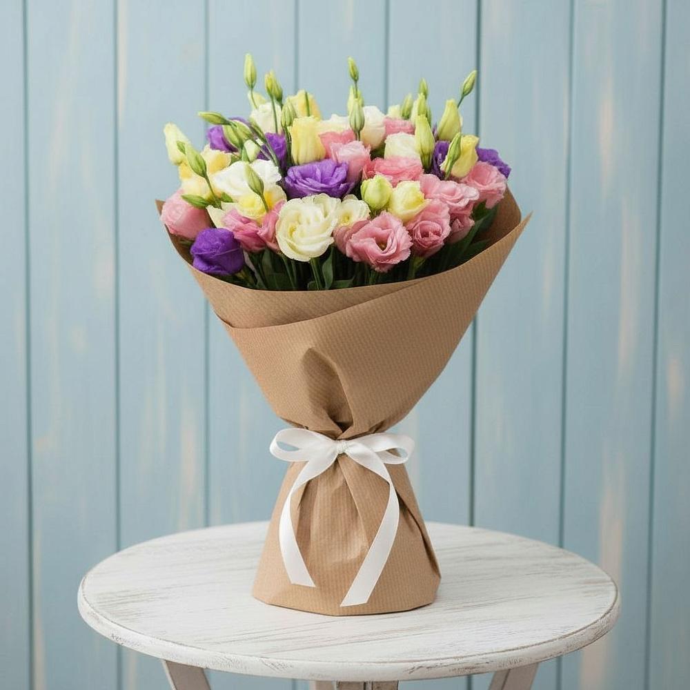 Букет цветов из: Лизиантусы в Любучаны