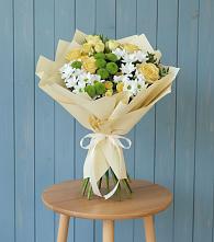 Букет цветов из:  Хризантемы и Розы #REPLACE_PRED# Любучаны