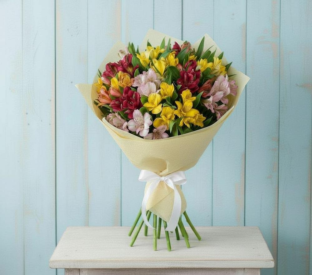 Букет цветов из: Альстромерии в Любучаны