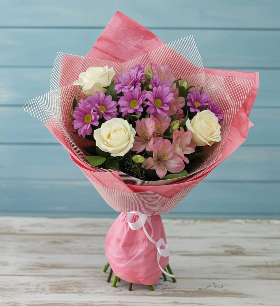 Букет цветов из: Герберы в Любучаны