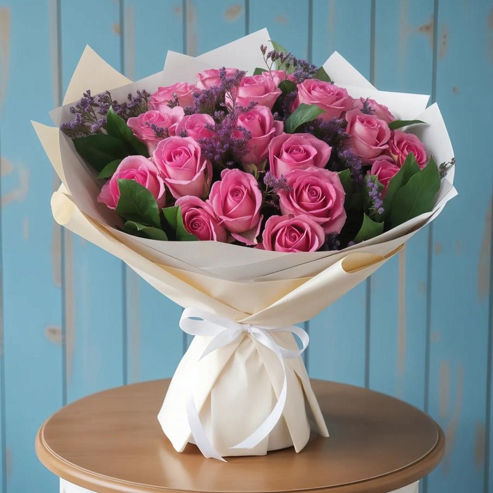 Букет цветов из: Розы в Любучаны