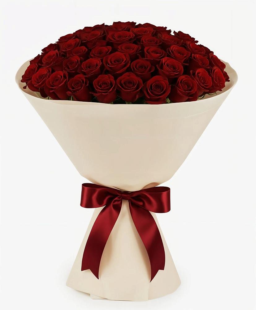 Букет 101 Бордовая роза Блэк Бакарра в Любучаны