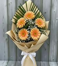 Букет цветов из:  Герберы в Любучаны