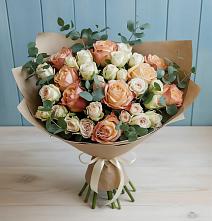 Букет цветов из:  Альстромерии и Розы #REPLACE_PRED# Любучаны